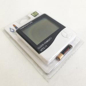 Термогігрометр Generic HTC-1 годинник будильник метеостанція, Термометр гігрометр в будь-якому місці