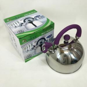 Чайник Unique із свистком UN-5302 2.5 л, гарний чайник для газової плити Purple