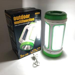 Ліхтар переносний кемпінг 6088-LED+COB з функцією PowerBank, кемпінговий світильник. Колір: зелений