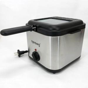 Фритюрниця для дому Rainberg RB-2219 з терморегулятором та знімною чашею електрофритюрниця міні фритюрниця