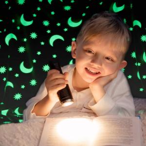 Плед, що світиться в темряві, плюшеве покривало Blanket kids Magic Star 150х100 см флісова ковдра Blue