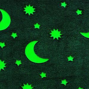 Плед, що світиться в темряві, плюшеве покривало Blanket kids Magic Star 150х100 см флісова ковдра Blue