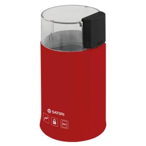 Кафемолка Satori SG-1804-RD кавомолка міні електрична кавомолка для турки. Колір: червоний