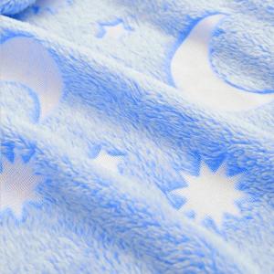 Плед, що світиться в темряві, плюшеве покривало Blanket kids Magic Star 150х100 см флісова ковдра Blue
