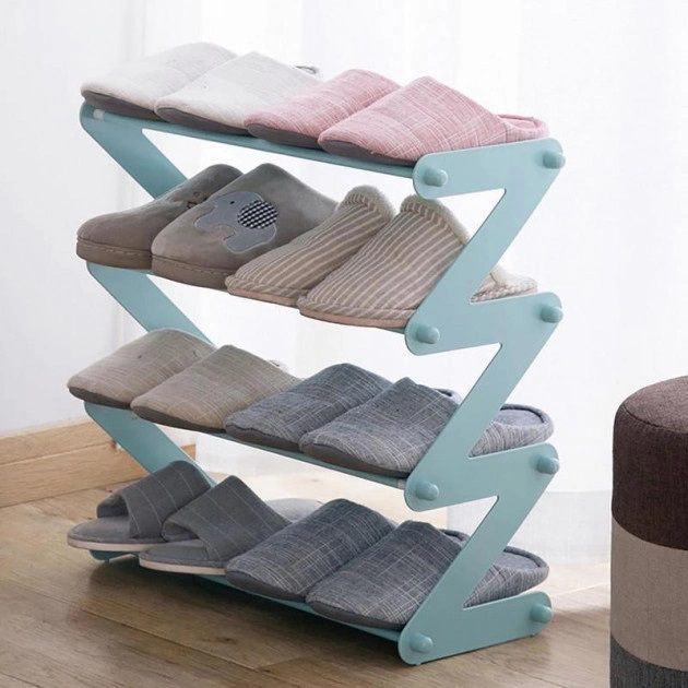Полиця для взуття органайзер компактний стійка Shoe Rack YH 8802 зберігання речей та взуття 5 полиці