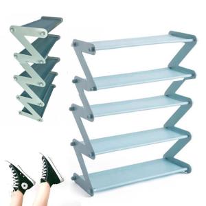 Полиця для взуття органайзер компактний стійка Shoe Rack YH 8802 зберігання речей та взуття 5 полиці