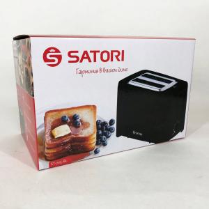 Тостер Satori ST-705-BL, тостер для 2 грінок, електричний горизонтальний тостер, універсальний тостер