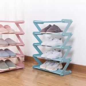 Полиця для взуття органайзер компактний стійка Shoe Rack YH 8802 зберігання речей та взуття 5 полиці