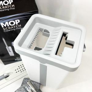 Швабра велика з відром комплект Scratch Cleaning Easy Mop з автоматичним віджиманням та складною ручкою