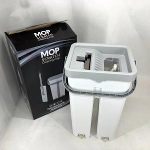 Швабра велика з відром комплект Scratch Cleaning Easy Mop з автоматичним віджиманням та складною ручкою