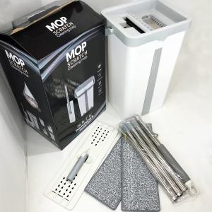 Швабра велика з відром комплект Scratch Cleaning Easy Mop з автоматичним віджиманням та складною ручкою