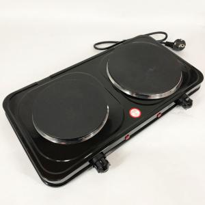 Плитка настільна електрична Suntera DP-1935B, 2500 W, 2 конфорки різного діаметру Black