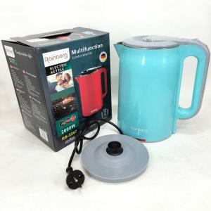 Чайник електричний Rainberg RB-2247 2000Вт 2 л, тихий електричний, безшумний чайник Blue