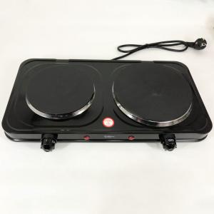 Плитка настільна електрична Suntera DP-1935B, 2500 W, 2 конфорки різного діаметру Black