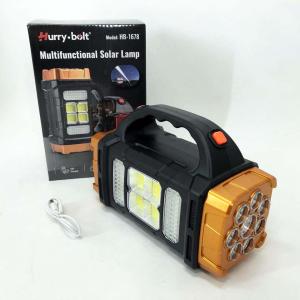 Ліхтар кемпінговий з сонячною панеллю та повербанком HB-1678-2х8LED-6COB, ліхтар кемпінговий світлодіодний
