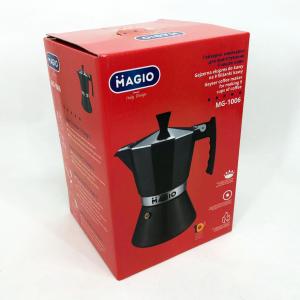 Гейзерна кавоварка Magio MG-1006 450 мл, Гейзер для кави, Кавоварка еспресо для плити