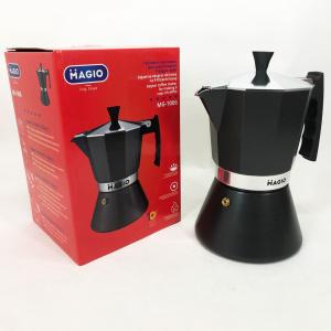 Гейзерна кавоварка Magio MG-1006 450 мл, Гейзер для кави, Кавоварка еспресо для плити