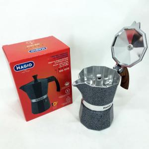Кафеварка гейзерна Magio MG-1010 150 мл, гейзерна кавоварка для плити, кавник гейзерний