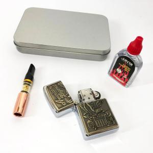 Запальничка бензинова в подарунковій коробці N7, оригінальна бензинова запальничка, запальничка в подарунок
