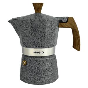 Кафеварка гейзерна Magio MG-1010 150 мл, гейзерна кавоварка для плити, кавник гейзерний