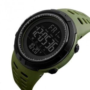 Годинник наручний чоловічий SKMEI 1251AG ARMY GREEN, годинник наручний електронний тактичний. Колір: зелений