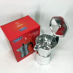 Гейзерна кавоварка Magio MG-1004 300 мл, гейзерна турка для кави, гейзерна кавоварка з нержавіючої сталі