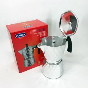 Гейзерна кавоварка Magio MG-1004 300 мл, гейзерна турка для кави, гейзерна кавоварка з нержавіючої сталі