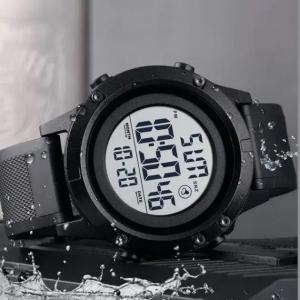 Годинник наручний чоловічий SKMEI 1508BKWT BLACK, годинник наручний електронний тактичний. Колір: чорний