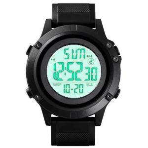 Годинник наручний чоловічий SKMEI 1508BKWT BLACK, годинник наручний електронний тактичний. Колір: чорний