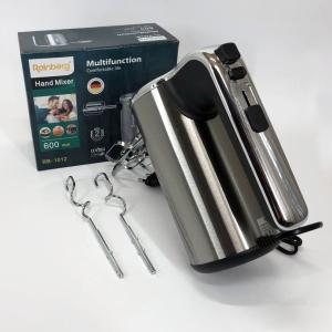 Міксер ручний електричний Rainberg RB-1012 600W Нержавіюча сталь, ручний міксер для кухні, потужний міксер