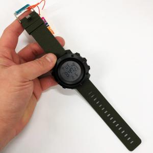 Годинник наручний чоловічий SKMEI 1213AG ARMY GREEN BIG SIZE, брендовий чоловічий годинник. Колір: зелений