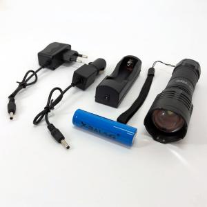 Кишеньковий тактичний ліхтар Bailong BL-8900-P50 акумуляторний ліхтар 12 та 220 Вт, кишеньковий міні ліхтар