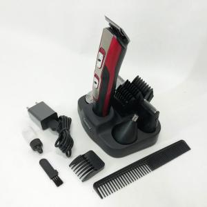 Машинка для стрижки 10в1 GEMEI GM-592, машина для окантування, підстригальна машинка. Колір: червоний