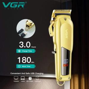 Машинка для стрижки VGR Professional Hair Clipper V-278 GOLD, домашня машинка для стрижки волосся