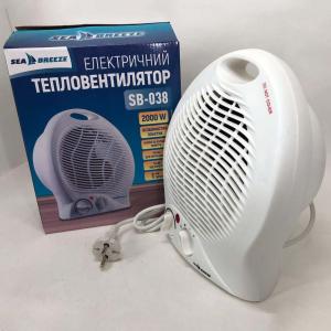 Тепловентилятор ветродуйка SeaBreeze SB-038, побутовий тепловентилятор, тепловентилятор для дому
