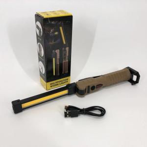 Світлодіодний ліхтар Power Bank кемпінг WL-08 XPE+COB, червоний+білий+жовтий, магніт, гачок