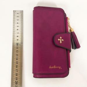 Клатч портмоне гаманець Baellerry N2341, маленький жіночий гаманець, компактний гаманець Purple