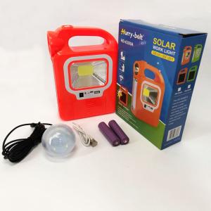 Ліхтар кемпінг переносний 6399А - LED+COB, power bank, 2x18650, сонячна батарея. Колір: помаранчевий