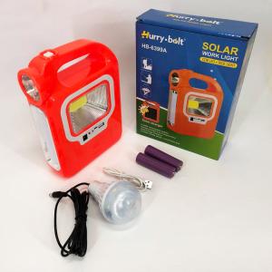 Ліхтар кемпінг переносний 6399А - LED+COB, power bank, 2x18650, сонячна батарея. Колір: помаранчевий