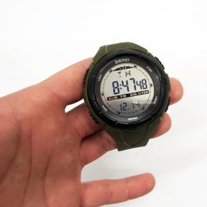Чоловічий годинник Skmei 1025AG ARMY GREEN, армійський годинник протиударний. Колір: зелений