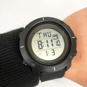 Годинник наручний чоловічий SKMEI 1213BK BLACK BIG SIZE, годинник тактичний протиударний. Колір: чорний