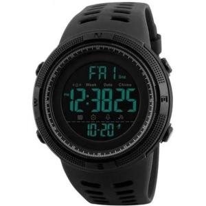 Годинник наручний чоловічий SKMEI 1251BK ALL BLACK, фірмовий спортивний годинник. Колір: чорний
