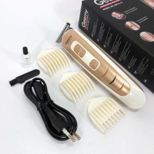 Машинка для стрижки волосся Gemei GM-6113 акумуляторна, чоловіча машинка для гоління. Колір: золотий