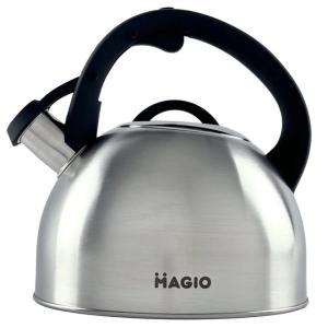 Чайник Magio MG-1192 2.5 л зі свистком, металевий чайник з нержавіючої сталі, чайники для плит