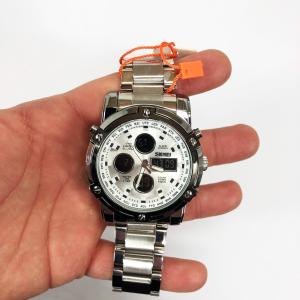Годинник наручний чоловічий SKMEI 1389SI SILVER, брендовий чоловічий годинник. Колір: срібний