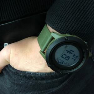 Годинник наручний чоловічий SKMEI 1508AGWT ARMY GREEN-WHITE, Водонепроникний чоловічий годинник. Колір: зелений