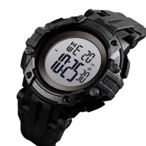Годинник наручний чоловічий SKMEI 1545BKWT BLACK-WHITE, водонепроникний чоловічий годинник. Колір: чорний