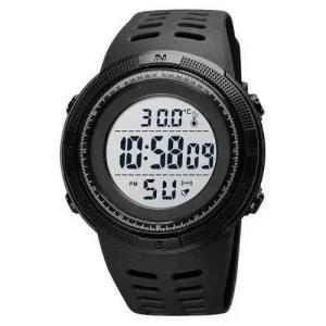 Годинник наручний чоловічий SKMEI 1681BKWT BLACK-WHITE, годинник спортивний
