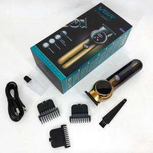 Тример для бороди та вусів VGR V-989 7000 об. Машинка для стрижки, окантування кераміка+сталь. Колір чорний