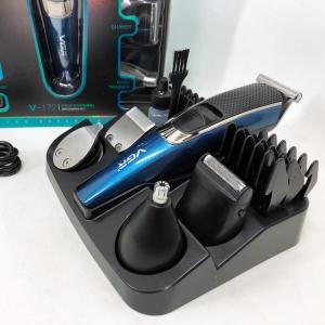 Машинка триммер 4в1 VGR V-172 для стрижки волосся на акумуляторі зарядка USB, електробритва для голови
